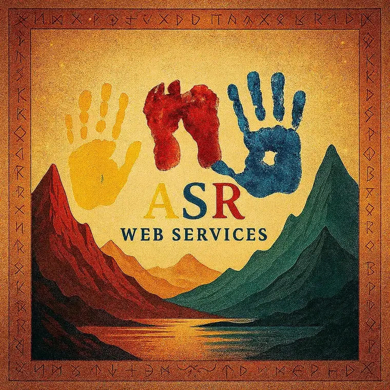 ASR Web Services mountain framed artwork